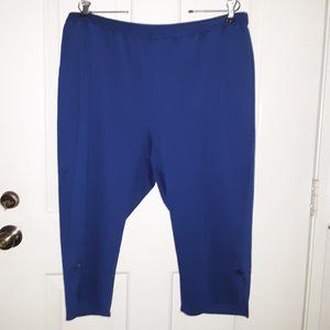 Bob Mackie "Wearable Art" crop pant, royal blue